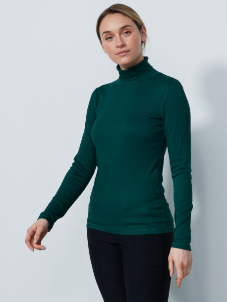 Daily Sports Ancona Long-Sleeved Roll-Neck Polo - Nori Green i gruppen Golfklder / Golfklder Dam / Trjor hos Golfhandelen Strmstad AB (1000201-674)