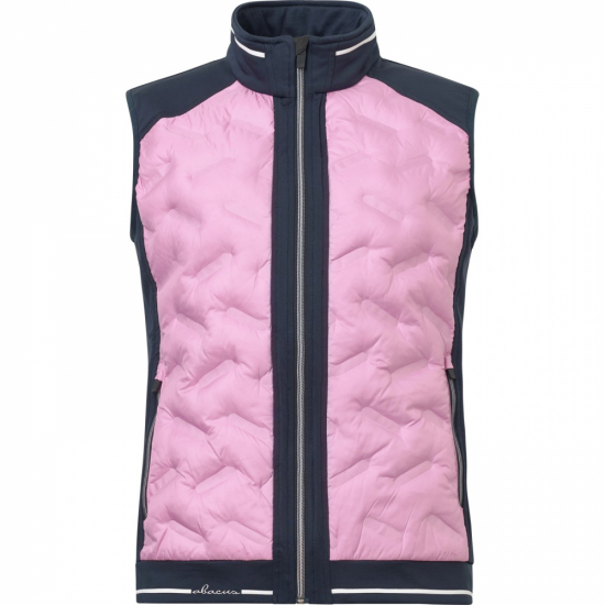 Abacus Lds Grove Hybrid Vest - Navy/Peony i gruppen Golfklder / Golfklder Dam / Jackor/Vstar hos Golfhandelen Strmstad AB (2289-387)