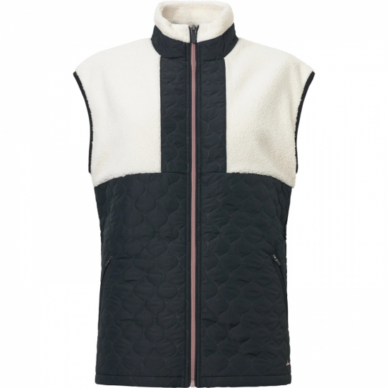 Abacus Lds Preston Pile Windvest - Black i gruppen Golfklder / Golfklder Dam / Jackor/Vstar hos Golfhandelen Strmstad AB (2387-600)