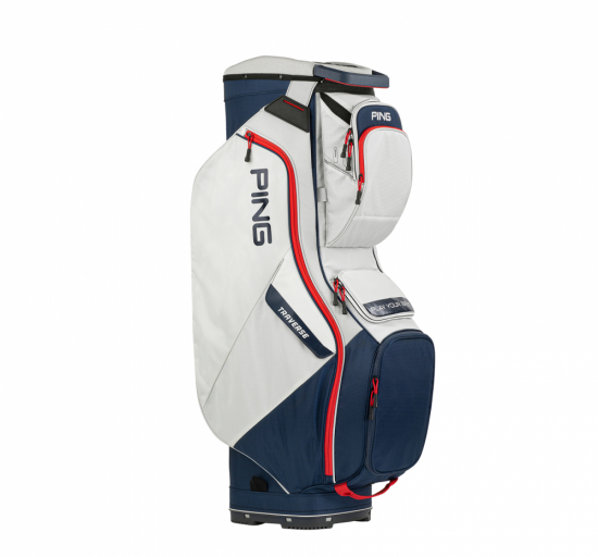 Ping Traverse Cartbag - Platinum/Navy/Red i gruppen Golfbagar / Vagnbagar hos Golfhandelen Strmstad AB (35463-PNR)