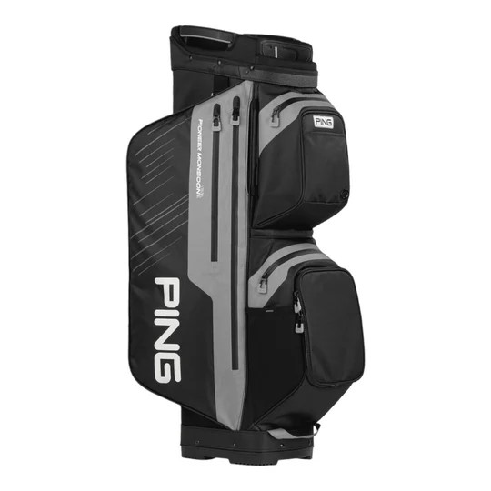 Ping Pioneer Monsoon Cartbag - Black/Iron i gruppen Golfbagar / Vagnbagar hos Golfhandelen Strmstad AB (36418-01)