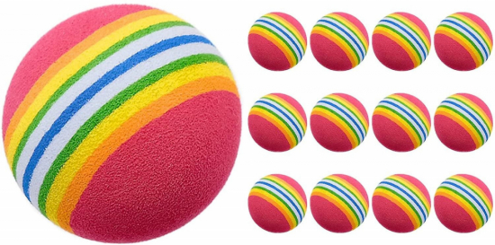 Royal Golf Foam Trningsbollar Multicolor - 12-pack i gruppen Golfbollar / Trningsbollar hos Golfhandelen Strmstad AB (7072737000168)