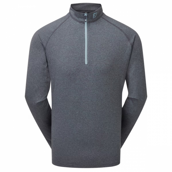 Footjoy Mens ThermoSeries Brushed Back Midlayer - Heather Navy i gruppen Golfklder / Golfklder Herr / Trjor hos Golfhandelen Strmstad AB (89938)