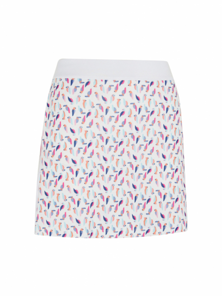 Callaway Womens Birdie and Eagle Print Skort - Brilliant White i gruppen Golfklder / Golfklder Dam / Shorts/Kjolar hos Golfhandelen Strmstad AB (CGKBSE10-123)