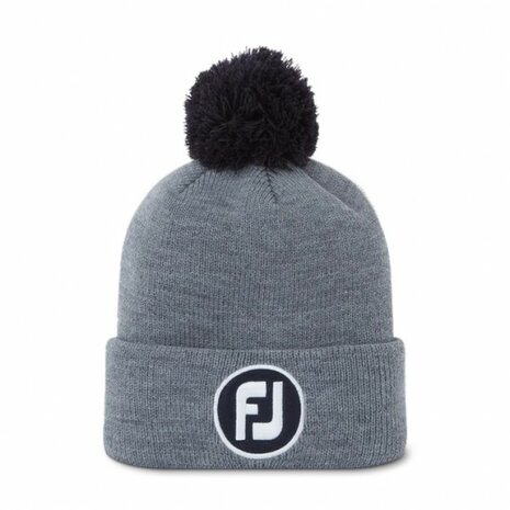 Footjoy Solid Pom Pom - Heather Grey i gruppen Golfklder / Kepsar hos Golfhandelen Strmstad AB (FH22BSPOM-0G)