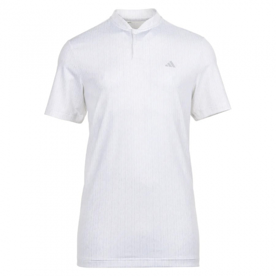 Adidas Mens Ultimate365 Sport Stripe Shirt - White/Grey Two i gruppen Golfklder / Golfklder Herr / Piktrjor hos Golfhandelen Strmstad AB (IS8868)