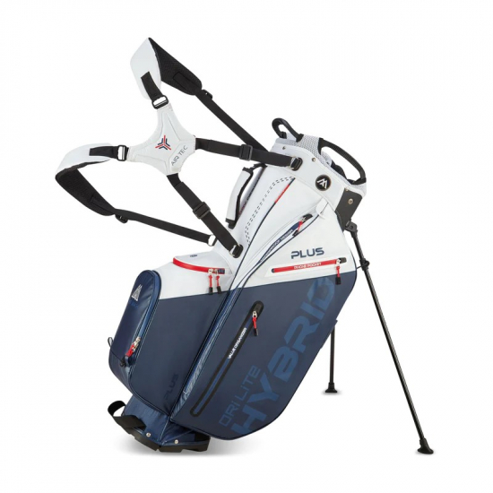 Big Max Dri Lite Hybrid Plus Standbag - Navy/White i gruppen Golfbagar / Brbagar hos Golfhandelen Strmstad AB (MX-B23.24.02.09)