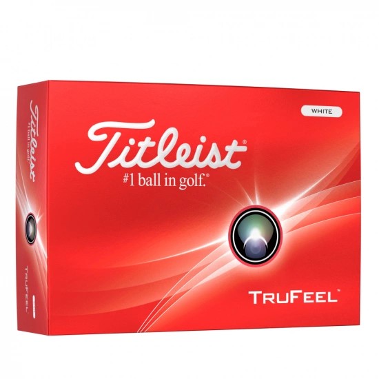 Titleist 2024 TruFeel White - Personligt tryck (3 dussin) i gruppen Golfbollar / Bollar med personligt tryck hos Golfhandelen Strmstad AB (T6036S-PT)